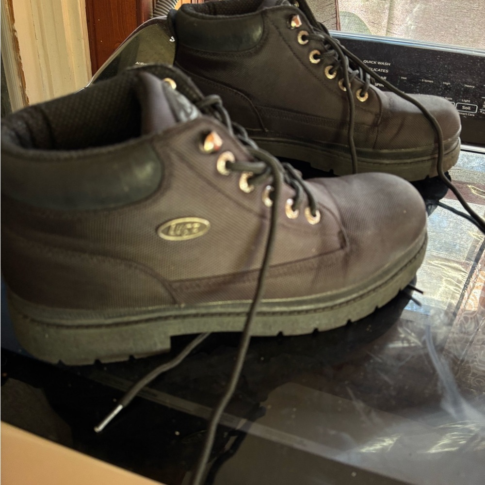 Lugz Black High-Top Boots with Durable Sole